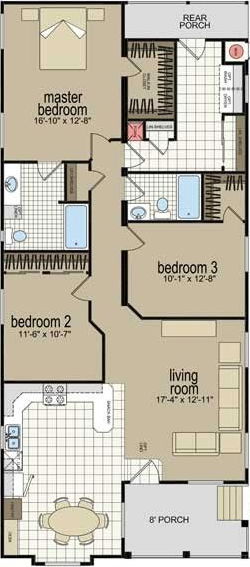 Cm-4603m floor plan home features