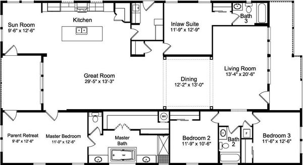 Casita floor plan home features