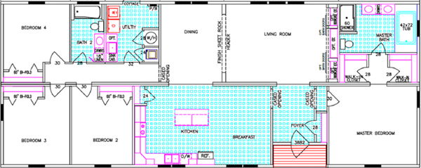 Acadia floor plan home features