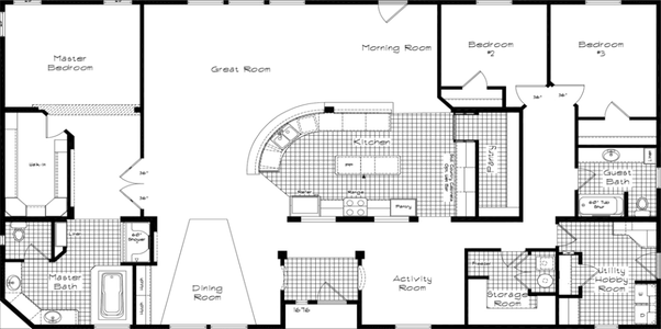 Pinehurst 2510 v1 floor plan home features