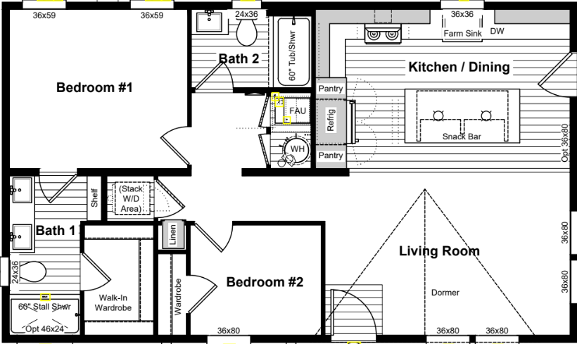 Electric floor plan home features