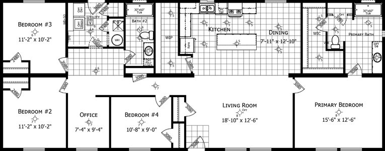 Noble 2868h11 floor plan home features