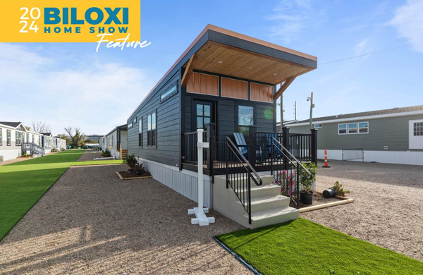 Wedge tiny home exterior and hero home features