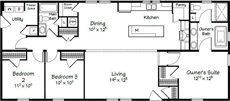 Evolution series abigail adams model 2860 floor plan home features