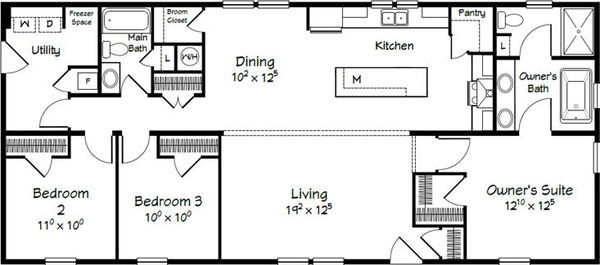 Evolution series abigail adams model 2860 floor plan home features