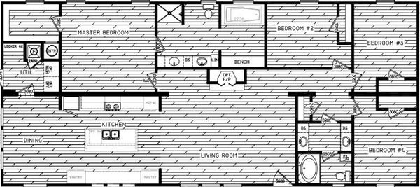 The chickasaw extra floor plan home features