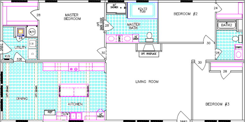 Roosevelt floor plan home features