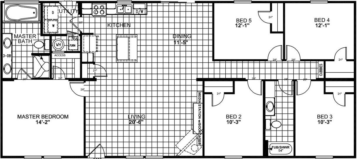 Magnificent seven 2324 floor plan home features