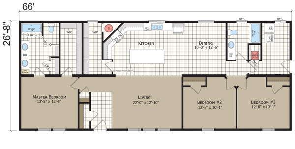 Hidden valley hv4663m floor plan home features