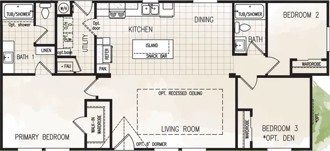 Fairpoint 24523k floor plan home features