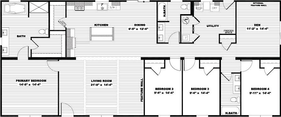 Farm 4 flex elite floor plan home features