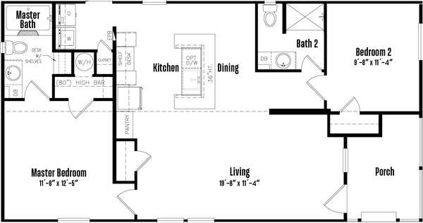 Doublewide s-24×48-22np floor plan home features