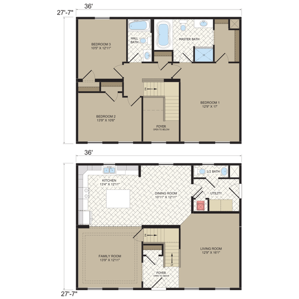 Edge le211-2 floor plan home features