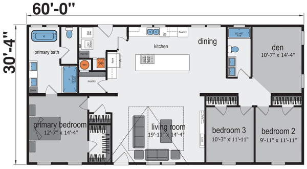 Monterey floor plan home features