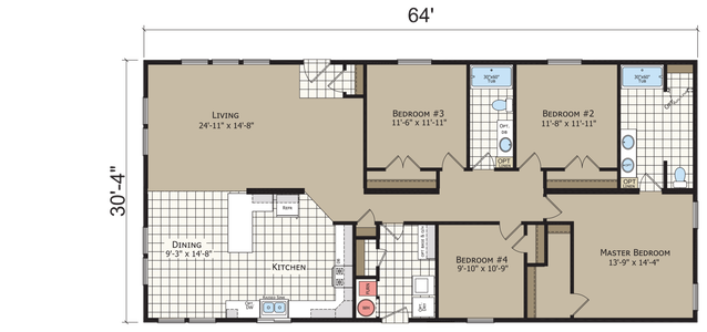 Crystal bay estates cb6644c floor plan home features