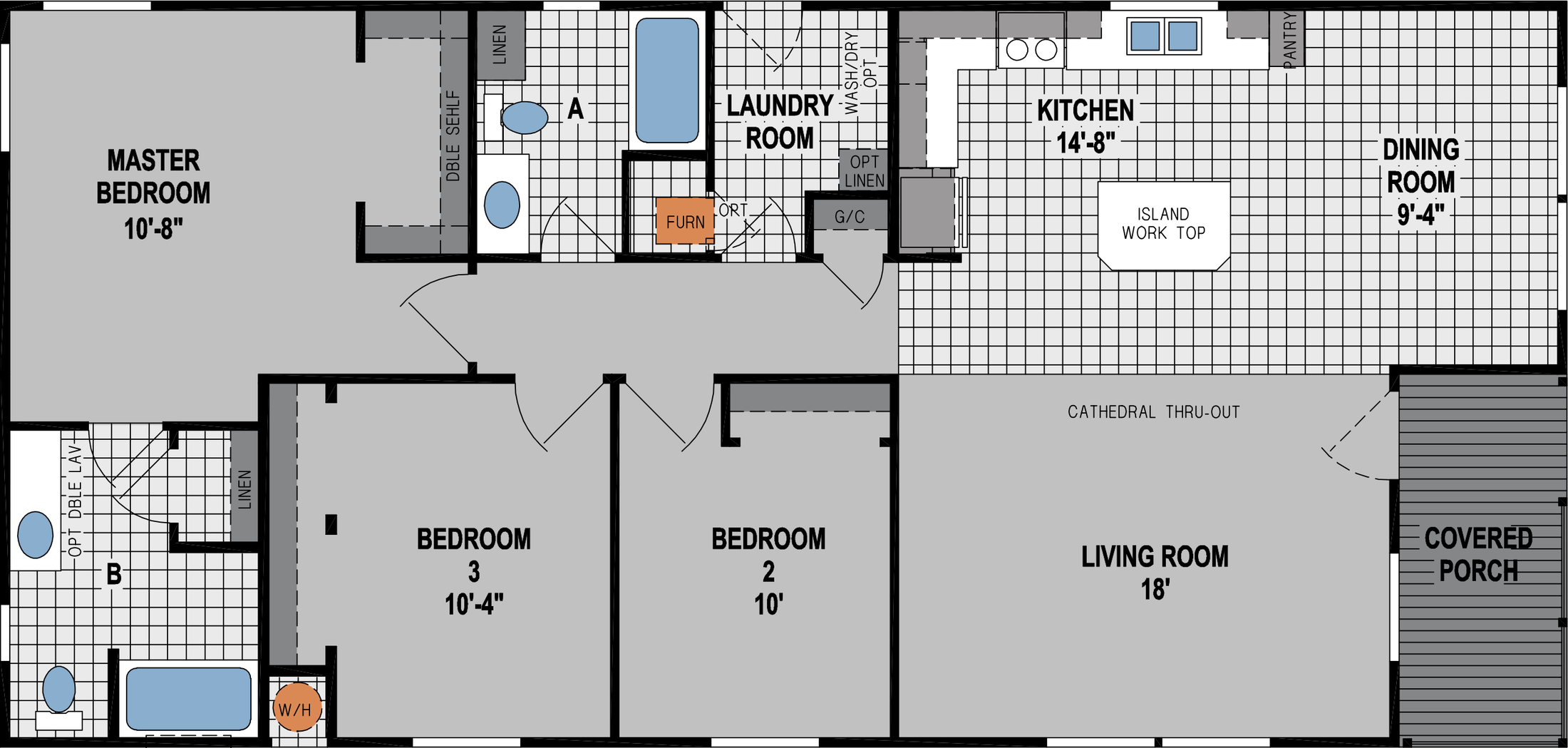 Amber Cove K719CT Floor Plan