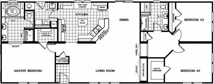 K2770a (3 br) floor plan home features