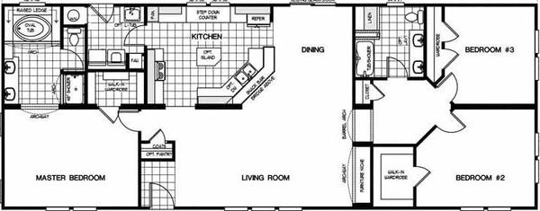 K2770a (3 br) floor plan home features