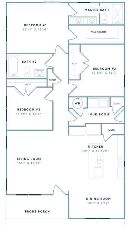 The willow floor plan home features