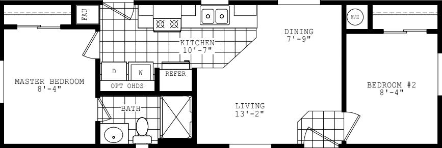 Economy Plus 14402B Floor Plan