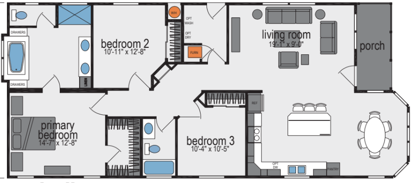 Sunset Ridge-K543H Floor Plan