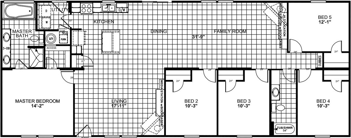 Magnificent seven 2325 floor plan home features