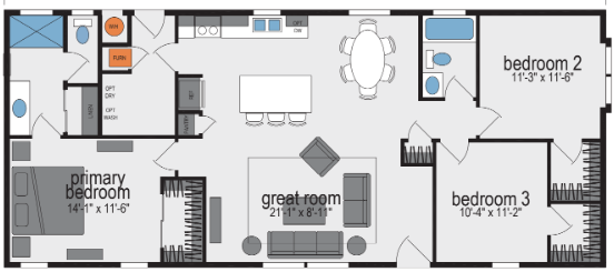 Victory-m100b floor plan and hero home features