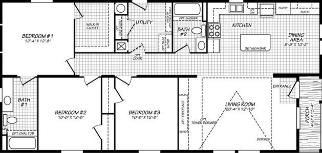 Juniper 28563l floor plan home features