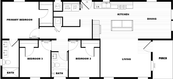 Rush floor plan home features