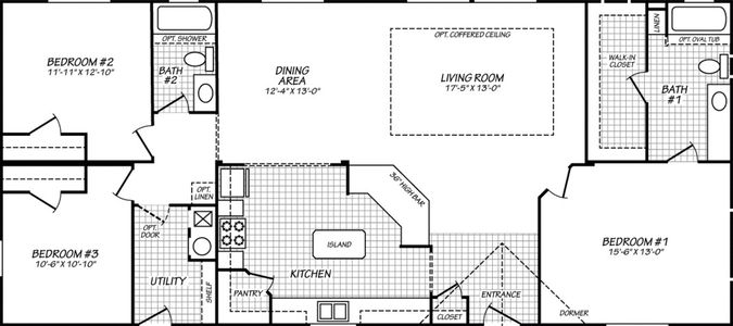 Evergreen 28603f floor plan home features