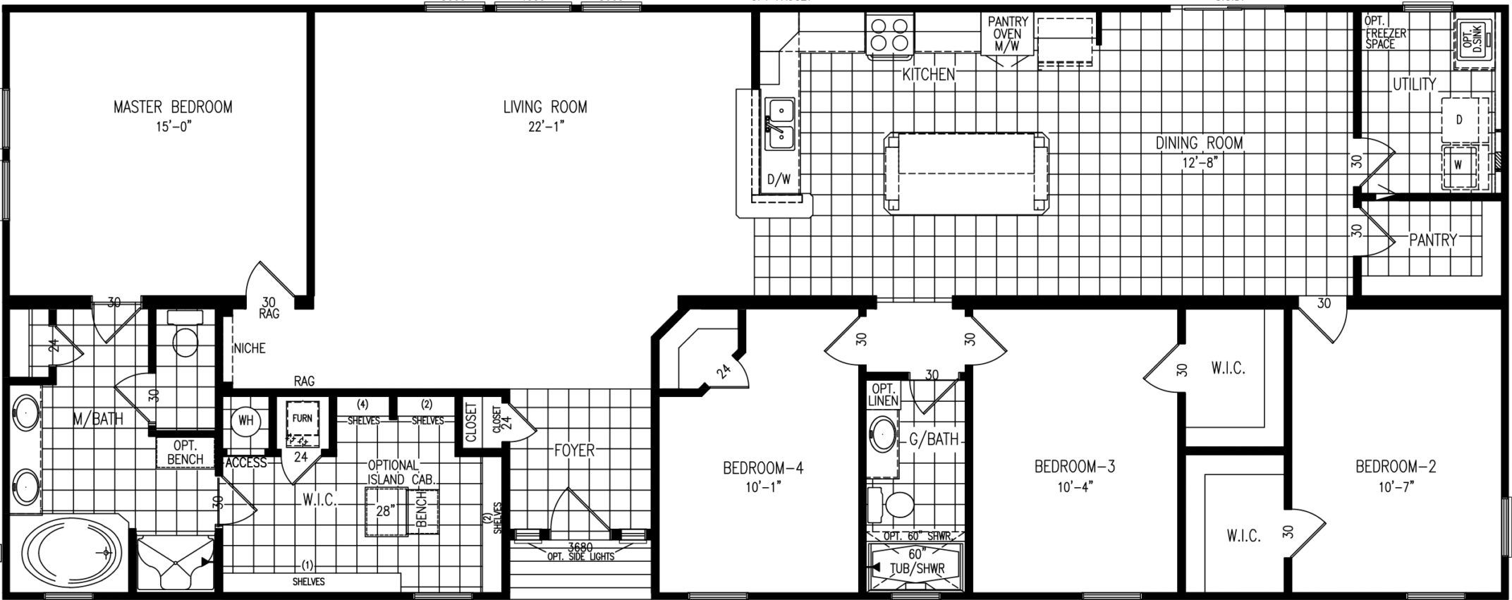 Comfort 5176 floor plan home features