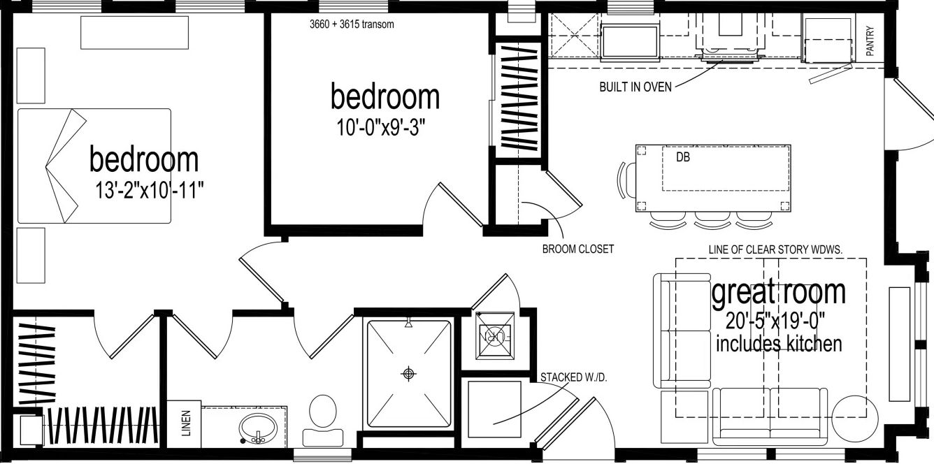 Bayside floor plan home features