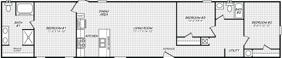 Valuhomes 16763p floor plan home features