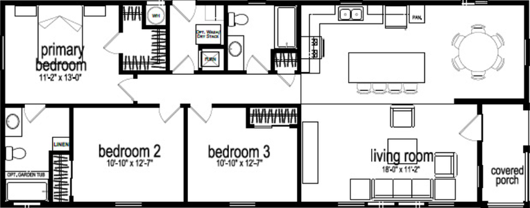 Calimesa 6045 floor plan home features