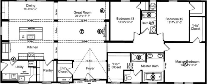 Cade's cove floor plan home features