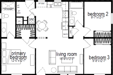 Ridgewood J910 Floor Plan