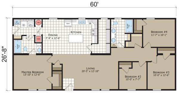 Hidden creek hc4604p floor plan home features