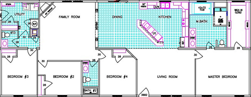 Lauderdale floor plan home features