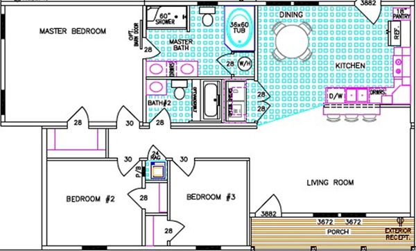 Ellistown floor plan home features
