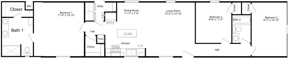 Emerald 16763b floor plan home features