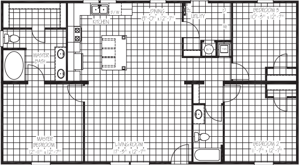 The nassau floor plan home features